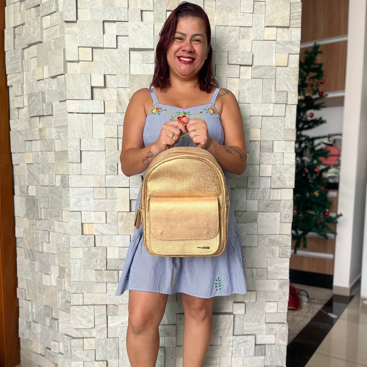 Mochila CECÍLIA Em Couro Legítimo