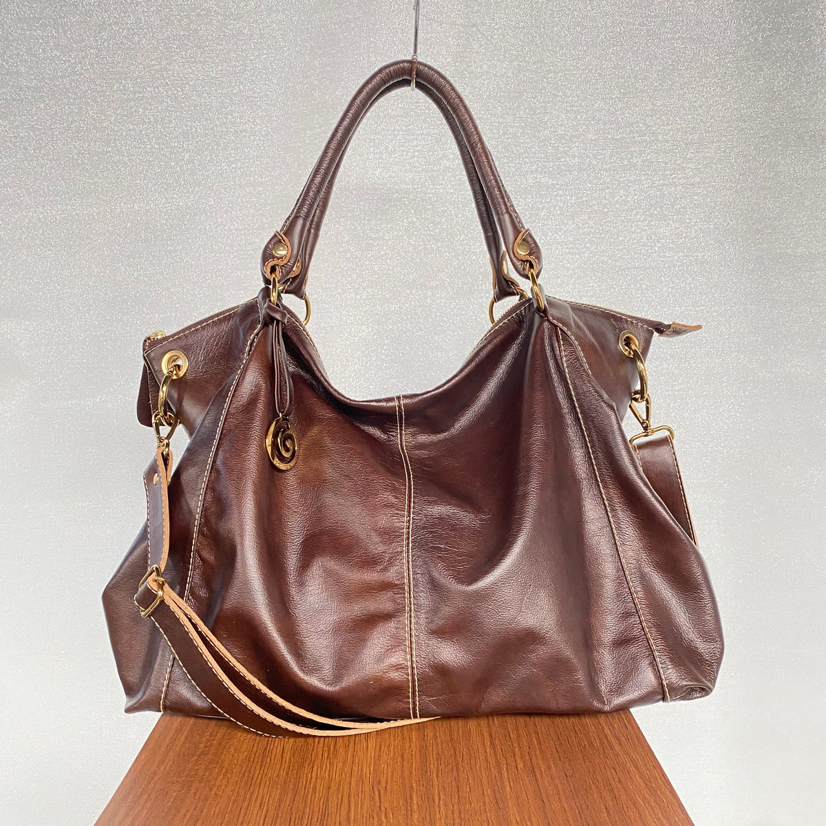 Bolsa ELIDA em Couro Legítimo
