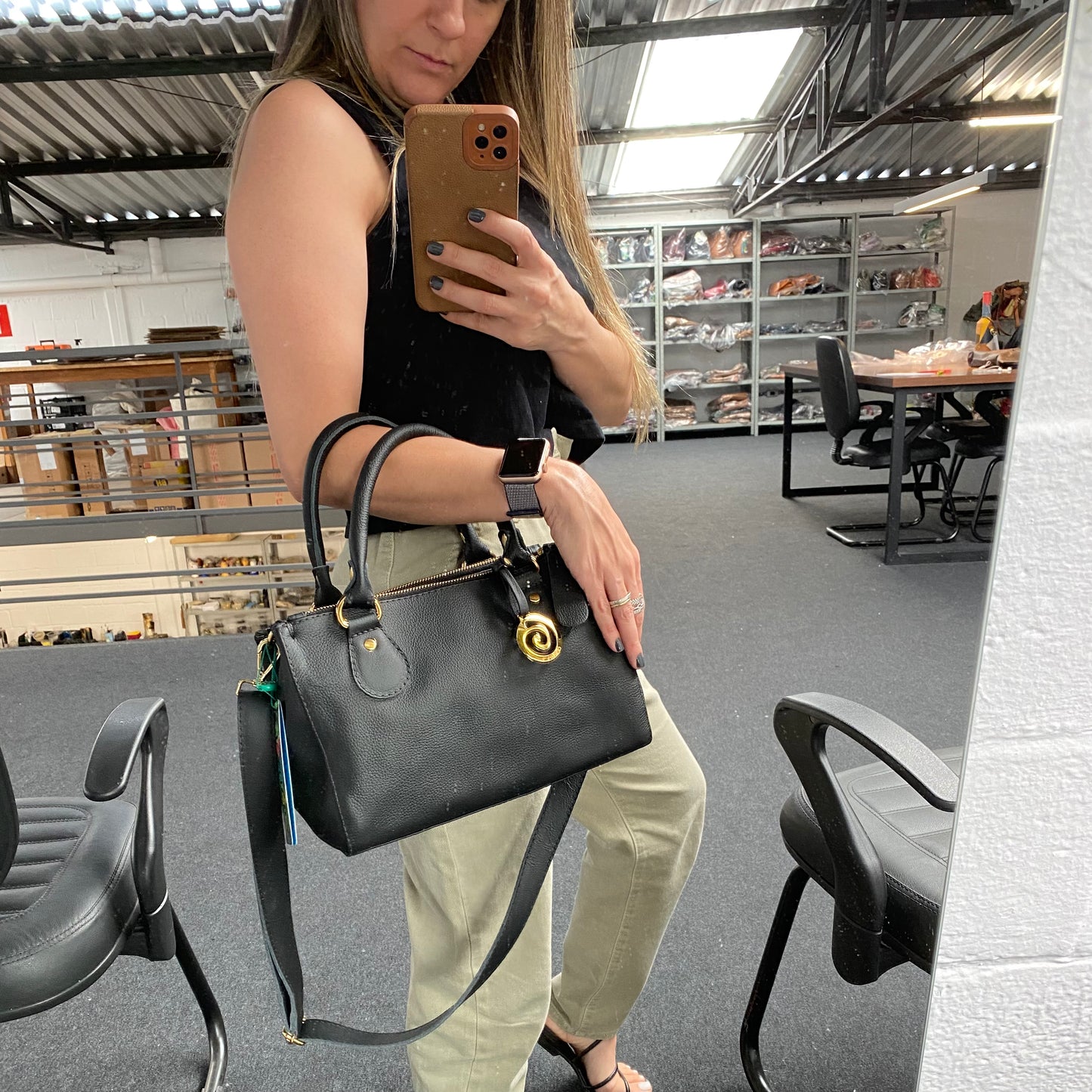 Bolsa MANUELA em Couro Legítimo